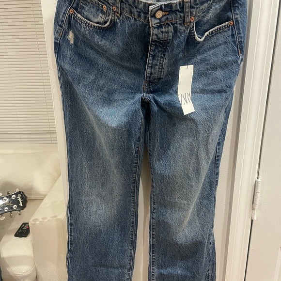 STRAIGHT LEG FULL LENGTH Z1975 JEANS WITH A HIGH WAIST - Picture 4 of 6